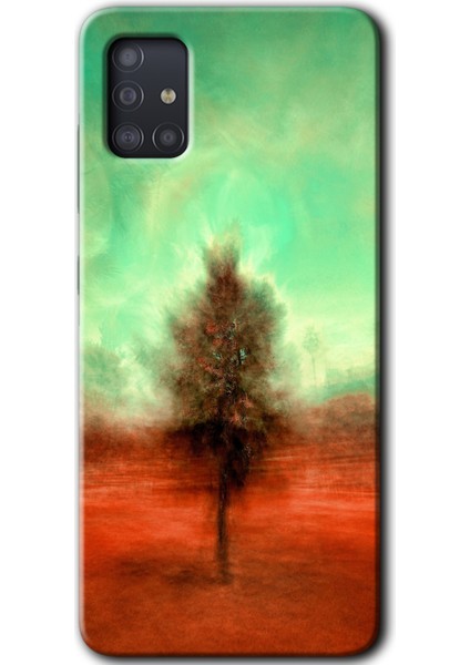 Samsung Galaxy A51 Kılıf Hd Desen Baskılı Arka Kapak - Outlines Paint