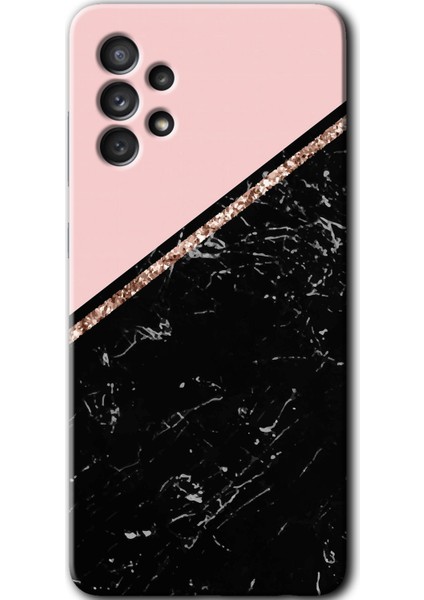 Samsung Galaxy A52 Kılıf Hd Desen Baskılı Arka Kapak - Yarım Mermer