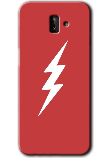 Samsung Galaxy J6 Plus Kılıf Hd Desen Baskılı Arka Kapak - Flash Logo