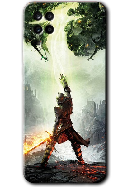 Samsung Galaxy Note 5 Kılıf Hd Desen Baskılı Arka Kapak - Dragon Hunter