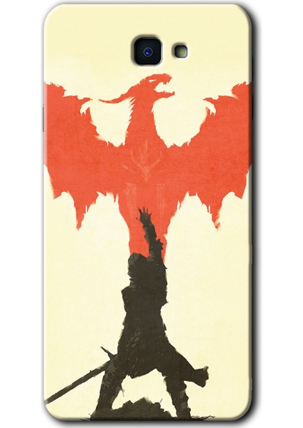 Samsung Galaxy J7 Prime 2 Kılıf Hd Desen Baskılı Arka Kapak - Dragon Hunter 1