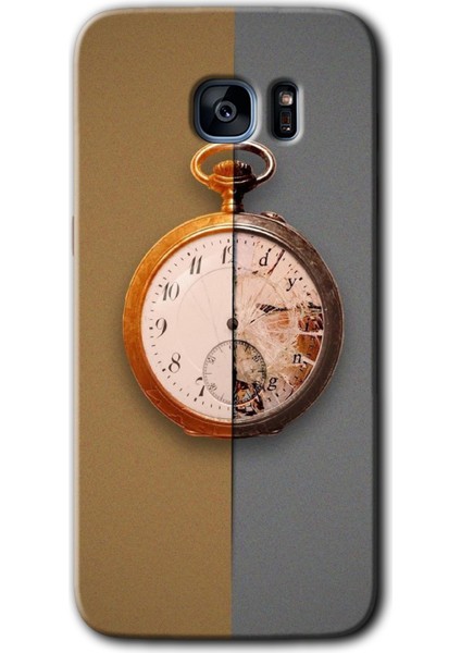 Samsung Galaxy S7 Edge Kılıf Hd Desen Baskılı Arka Kapak - Clocks Artwork