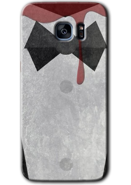 Samsung Galaxy S7 Edge Kılıf Hd Desen Baskılı Arka Kapak - Gentleman Blood