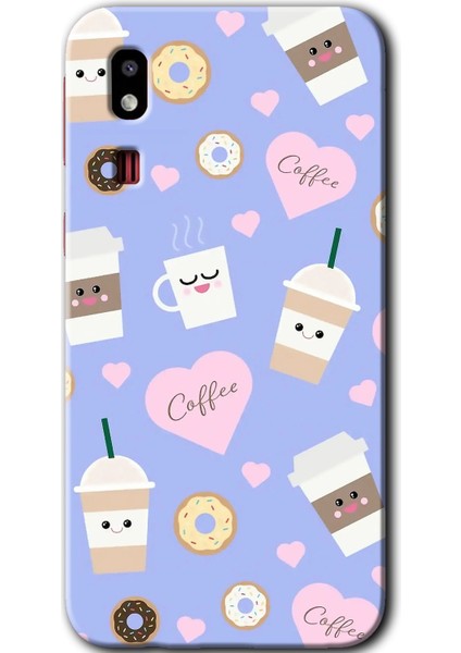 Samsung Galaxy A2 Core Kılıf Hd Desen Baskılı Arka Kapak - Coffee Cake