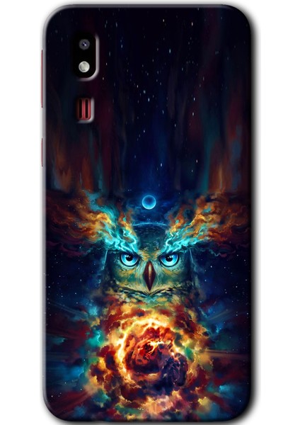 Samsung Galaxy A2 Core Kılıf Hd Desen Baskılı Arka Kapak - Ballı Baykuş