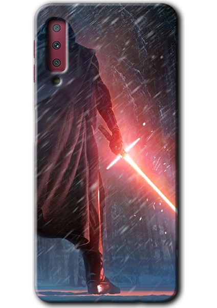 Samsung Galaxy A7 2018 Kılıf Hd Desen Baskılı Arka Kapak - Kylo Ren