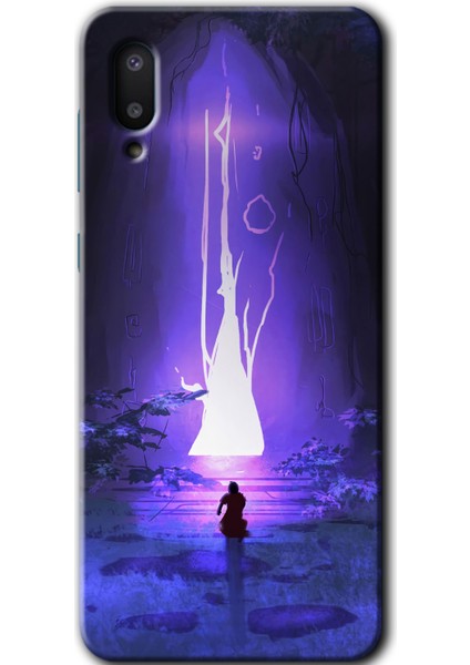 Samsung Galaxy A02 Kılıf Hd Desen Baskılı Arka Kapak - Wanderer Silhouette
