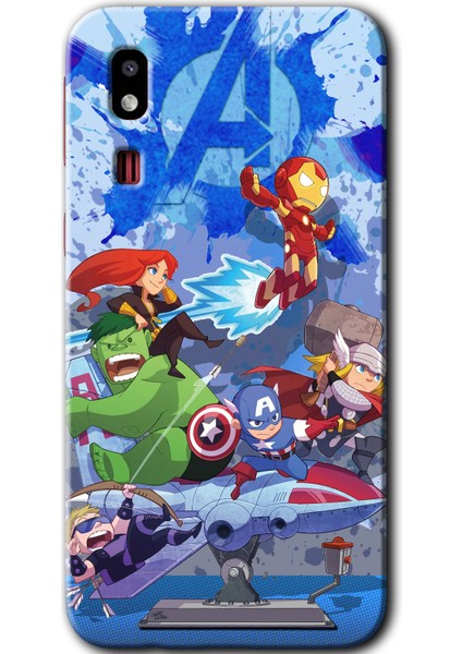 Samsung Galaxy A2 Core Kılıf Hd Desen Baskılı Arka Kapak - Avengers Cartoon