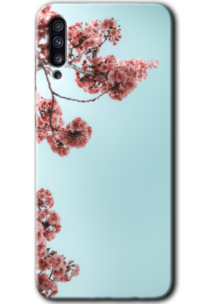 Samsung Galaxy A50 Kılıf Hd Desen Baskılı Arka Kapak - Japon Çiçeği