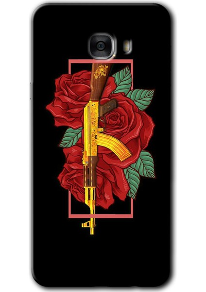 Samsung Galaxy C7 Pro Kılıf Hd Desen Baskılı Arka Kapak - Bedel