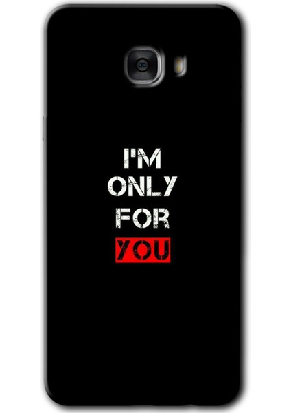 Samsung Galaxy C7 Pro Kılıf Hd Desen Baskılı Arka Kapak - For You