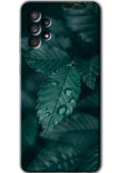 Samsung Galaxy A53 Kılıf Hd Desen Baskılı Arka Kapak - Yağmurlu Yaprak