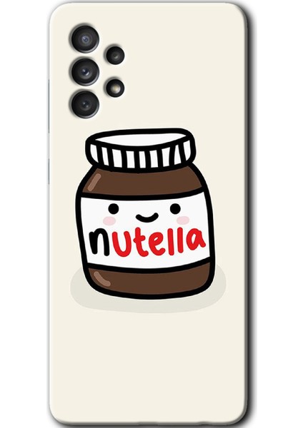 Samsung Galaxy A73 Kılıf Hd Desen Baskılı Arka Kapak - Nutella Aşkım