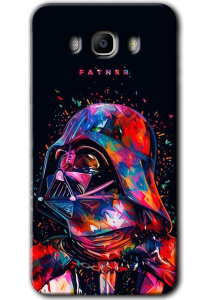 Samsung Galaxy J7 2016 Kılıf Hd Desen Baskılı Arka Kapak - Father Vader