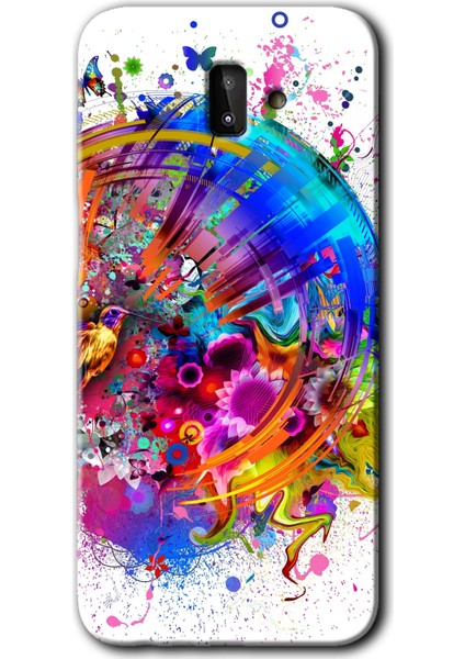 Samsung Galaxy J8 Kılıf Hd Desen Baskılı Arka Kapak - 4K Clock
