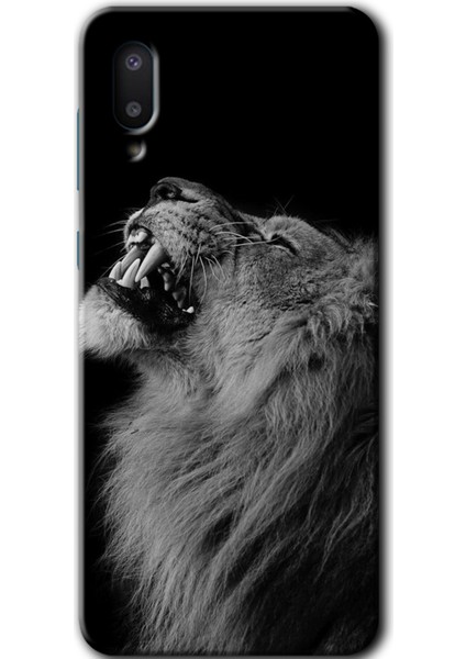 Samsung Galaxy A02 Kılıf Hd Desen Baskılı Arka Kapak - Lion