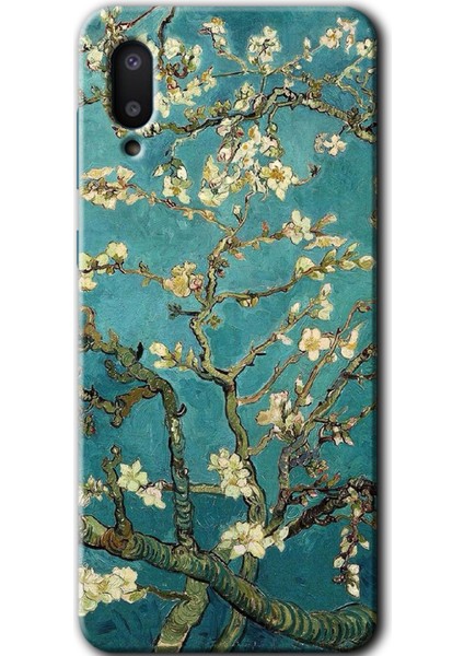 Samsung Galaxy A02 Kılıf Hd Desen Baskılı Arka Kapak - Almond Blossom