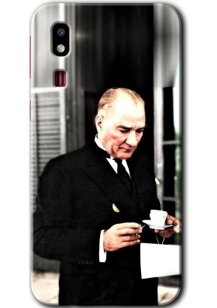 Samsung Galaxy A2 Core Kılıf Hd Desen Baskılı Arka Kapak - Atatürk Türk Kahvesi