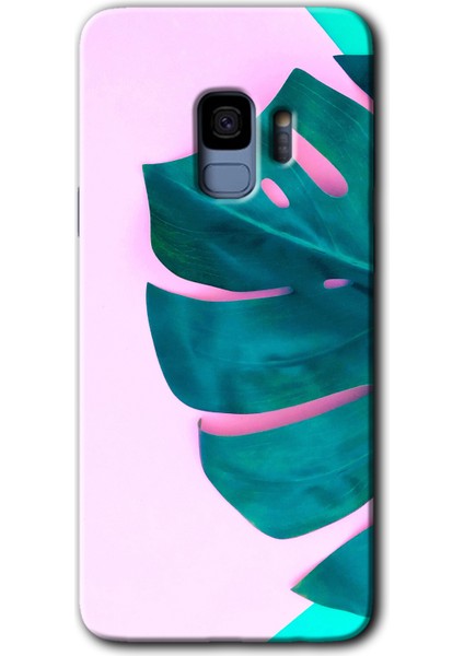 Samsung Galaxy S9 Kılıf Hd Desen Baskılı Arka Kapak - 3D Yaprak