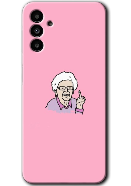 Samsung Galaxy A13 5g Kılıf Hd Desen Baskılı Arka Kapak - Bad Grandmother