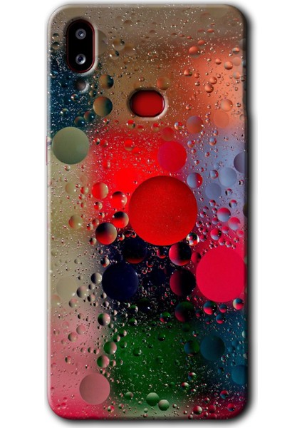 Samsung Galaxy A10S Kılıf Hd Desen Baskılı Arka Kapak - Wet Bubbles