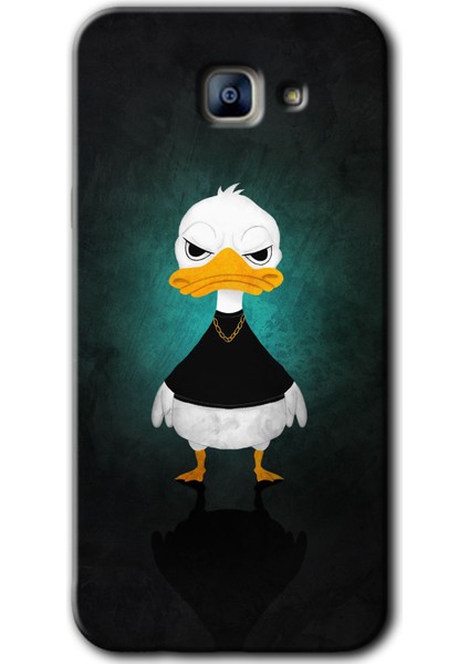 Samsung Galaxy A8 2016 Kılıf Hd Desen Baskılı Arka Kapak - Angry Duck