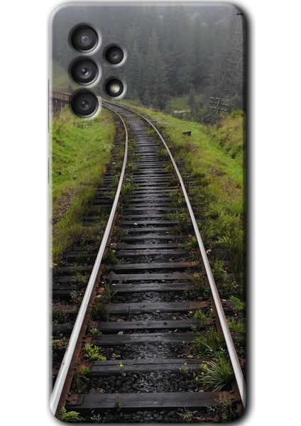 Samsung Galaxy A73 Kılıf Hd Desen Baskılı Arka Kapak - Tren Yolu