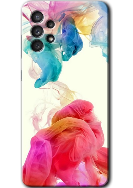 Samsung Galaxy A52S Kılıf Hd Desen Baskılı Arka Kapak - Gökkuşağı Color