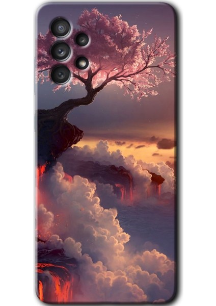 Samsung Galaxy A73 Kılıf Hd Desen Baskılı Arka Kapak - Uçurumdaki Hayat