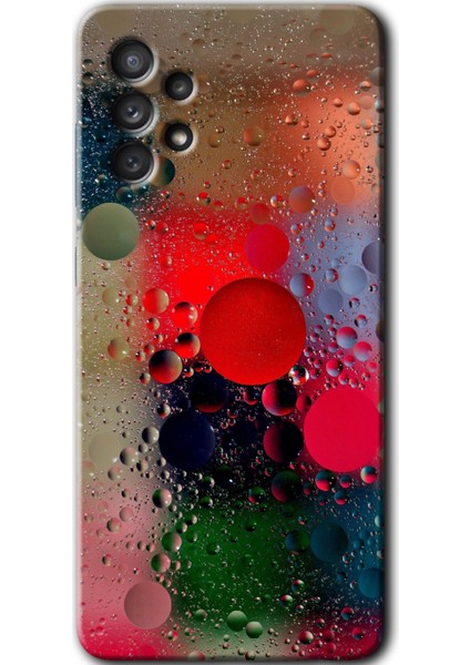 Samsung Galaxy A73 Kılıf Hd Desen Baskılı Arka Kapak - Wet Bubbles