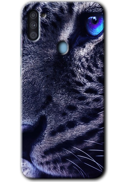 Samsung Galaxy M11 Kılıf Hd Desen Baskılı Arka Kapak - Kaplan