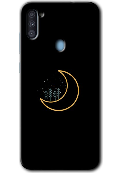 Samsung Galaxy M11 Kılıf Hd Desen Baskılı Arka Kapak - Iyi Geceler