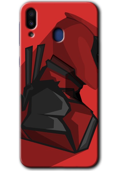 Samsung Galaxy M10S Kılıf Hd Desen Baskılı Arka Kapak - Deadpool