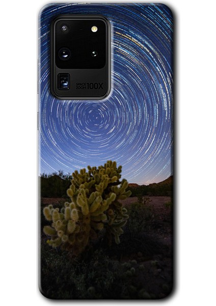 Samsung Galaxy S20 Ultra Kılıf Hd Desen Baskılı Arka Kapak - Eclipse Sky