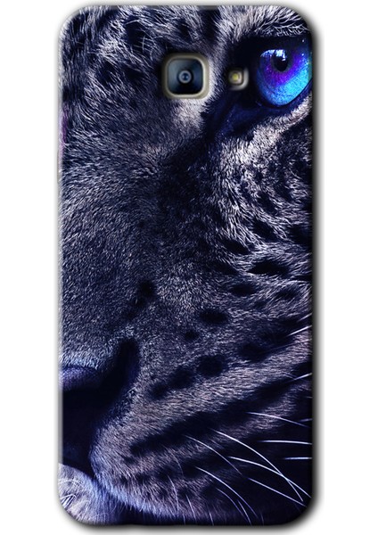 Samsung Galaxy A8 2016 Kılıf Hd Desen Baskılı Arka Kapak - Kaplan