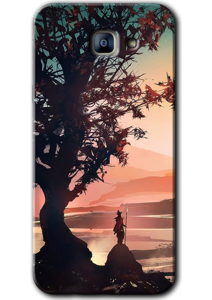 Samsung Galaxy A8 2016 Kılıf Hd Desen Baskılı Arka Kapak - Yalnız Savaşcı