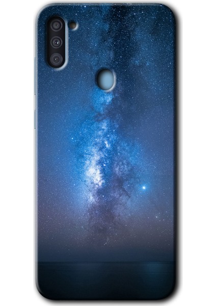Samsung Galaxy M11 Kılıf Hd Desen Baskılı Arka Kapak - Samanyolu