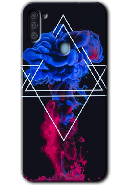 Samsung Galaxy M11 Kılıf Hd Desen Baskılı Arka Kapak - Mekanik Duman 1