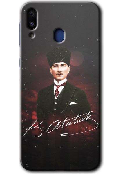 Samsung Galaxy M10 Kılıf Hd Desen Baskılı Arka Kapak - Kemal Atatürk