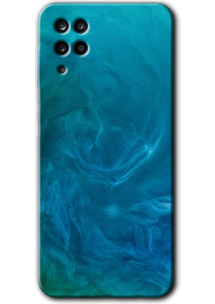 Samsung Galaxy Note 5 Kılıf Hd Desen Baskılı Arka Kapak - Mavi Aura