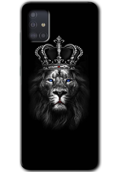 Samsung Galaxy A51 Kılıf Hd Desen Baskılı Arka Kapak - King Lion