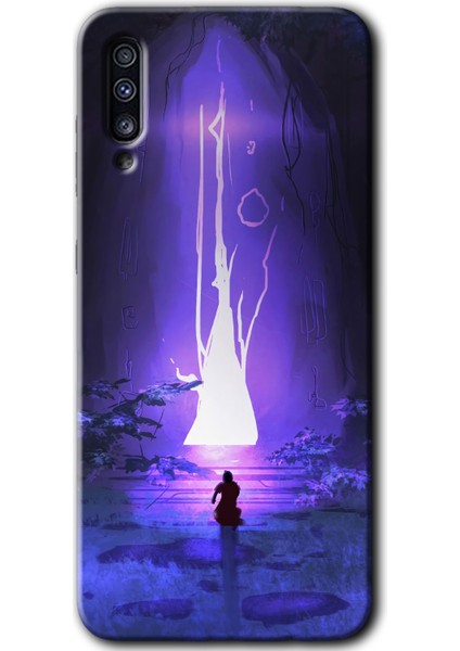 Samsung Galaxy A30S Kılıf Hd Desen Baskılı Arka Kapak - Wanderer Silhouette