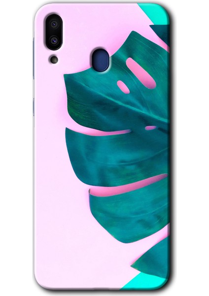 Samsung Galaxy M10S Kılıf Hd Desen Baskılı Arka Kapak - 3D Yaprak