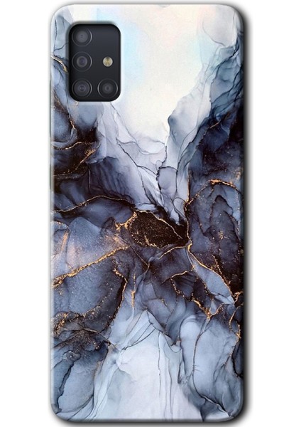 Samsung Galaxy A51 Kılıf Hd Desen Baskılı Arka Kapak - Otantik Mermer