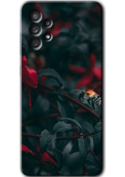 Samsung Galaxy A52S Kılıf Hd Desen Baskılı Arka Kapak - Avcı Arı