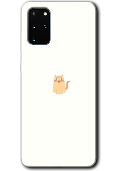 Samsung Galaxy S20 Plus Kılıf Hd Desen Baskılı Arka Kapak - Cat Minimalism