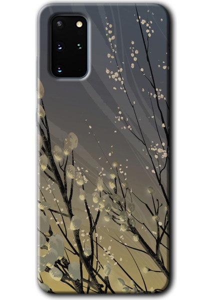 Samsung Galaxy S20 Plus Kılıf Hd Desen Baskılı Arka Kapak - Branches Flowers