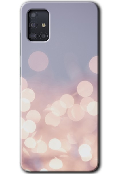 Samsung Galaxy A51 Kılıf Hd Desen Baskılı Arka Kapak - Blur Lights