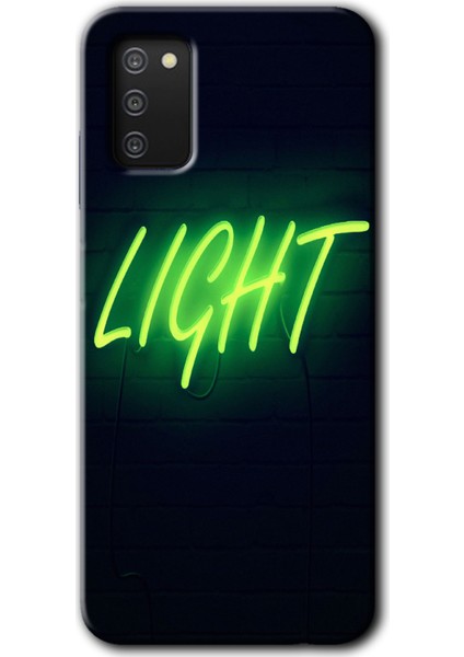 Samsung Galaxy A02S Kılıf Hd Desen Baskılı Arka Kapak - Neon Inscription