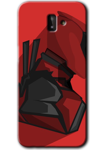 Samsung Galaxy J8 Kılıf Hd Desen Baskılı Arka Kapak - Deadpool